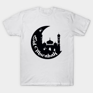 Eid Mubarak - Mosque Design for Muslims T-Shirt